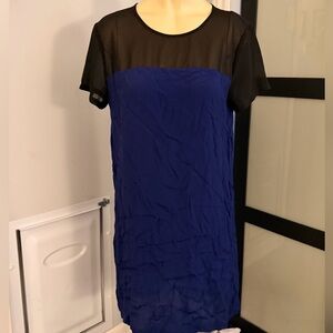 Forever 21 Black and Blue Mini Dress